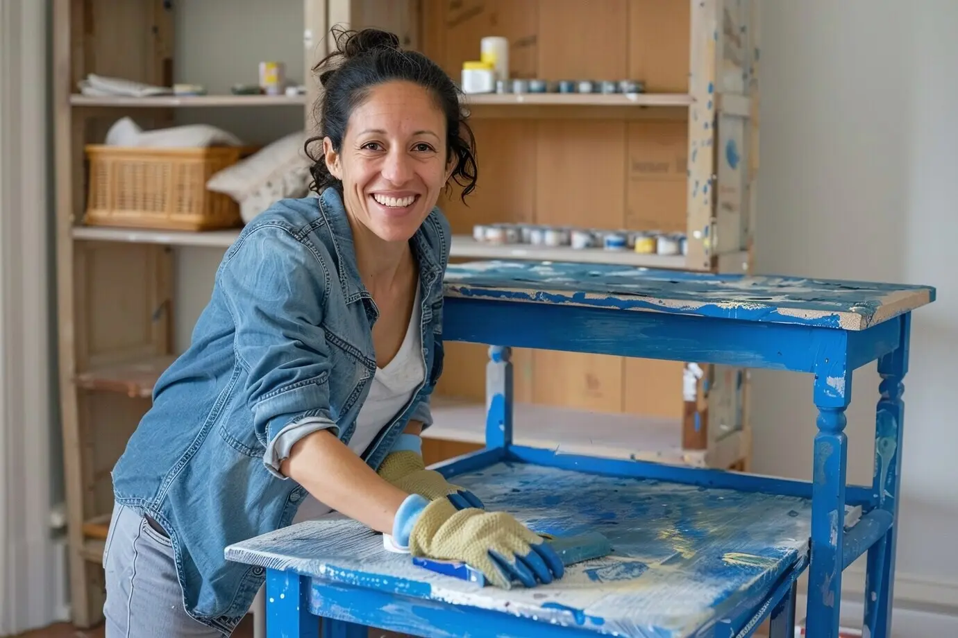 Портрет человека, занимающегося искусством и рукоделием.